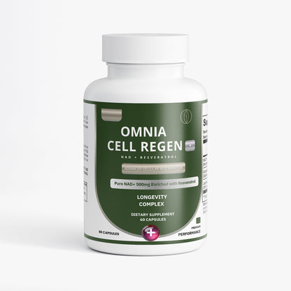 OMNIA Cell Regen - NAD+ con Resveratrol y Quercetina.
