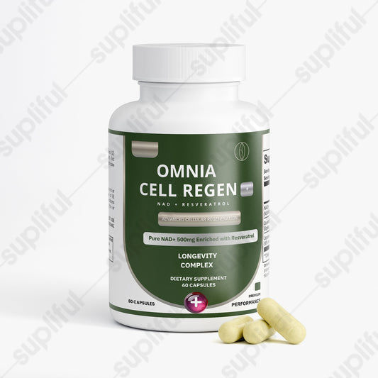 OMNIA Cell Regen - NAD+ con Resveratrol y Quercetina.